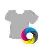 Wahlplakat auf Hohlkammerplatte in Shirt-Form konturgefräst <br>einseitig 4/0-farbig bedruckt